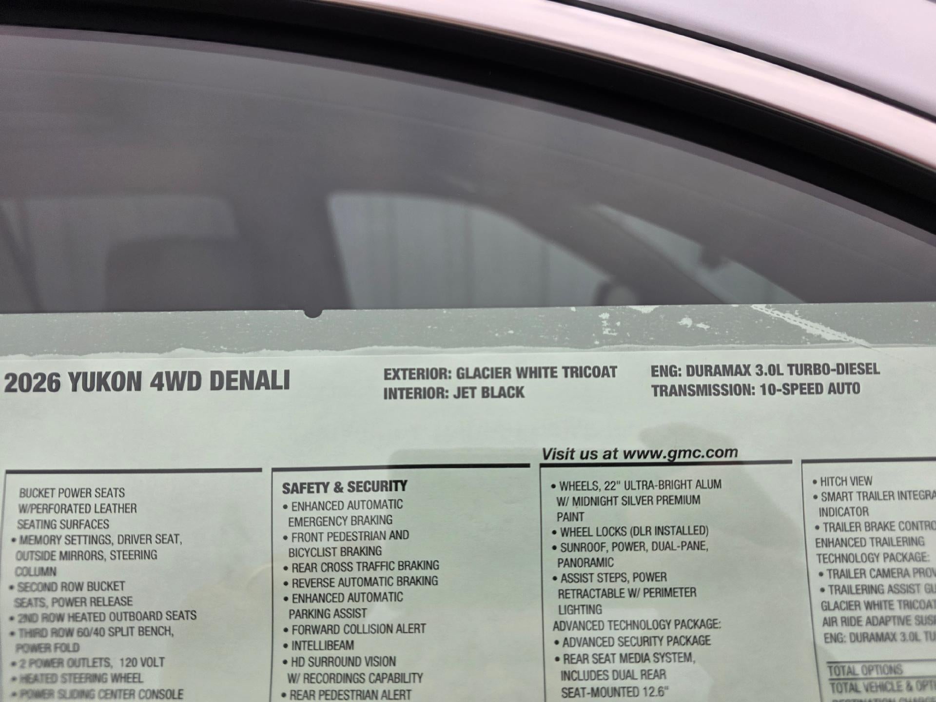 2026 GMC Yukon Denali